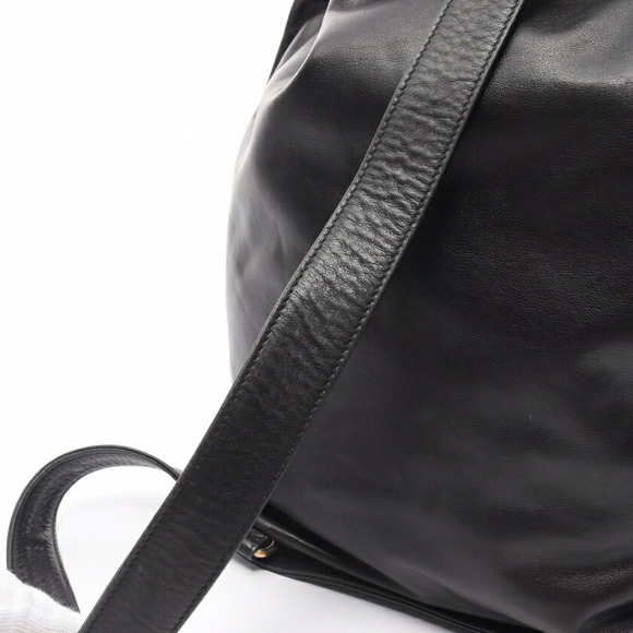 Chanel Coco Mark Shoulder Bag Black Lambskin Drawstring - Picture 8 of 8